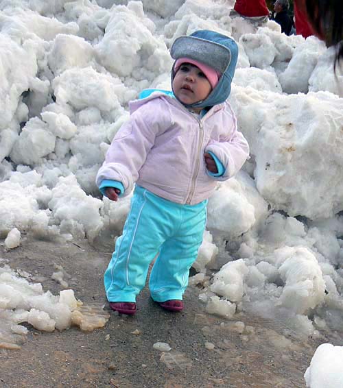 snow in Kibbutz Nir-Am